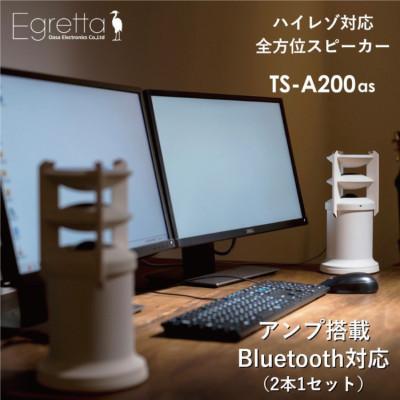ふるさと納税 北広島町 Egretta(エグレッタ) デスクトップサイズ・ハイレゾスピーカー TS-A200as