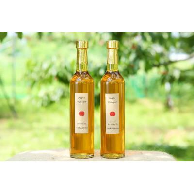 ふるさと納税 寒河江市 中川果樹園こだわりのりんご酢 500ml×2本