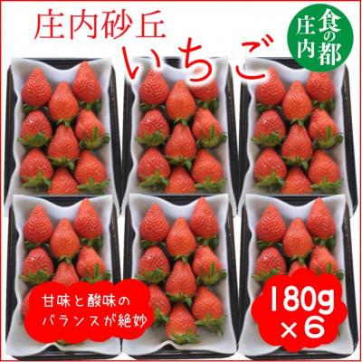 ふるさと納税 三川町 庄内砂丘のいちご6パック(2L〜L)やや小粒も含む ※2026年1月中旬頃〜順次配送