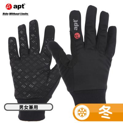 ふるさと納税 奈良市 サイクルグローブ 冬用 温かい 多機能防寒グローブ 防風・タッチパネル対応 W-FIT-BK-XL