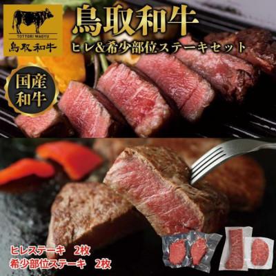 ふるさと納税 琴浦町 鳥取和牛ヒレ&amp;希少部位ステーキセット ヒレ2枚(200g)、希少部位ステーキ2枚(200g)1345