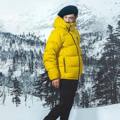 ふるさと納税 小樽市 北海道ダウン:RETAR NUY/レタールヌイ ダウンパーカー25 男女兼用 マスタード/L