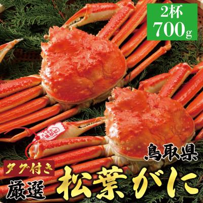 ふるさと納税 北栄町 [ボイル] [タグ付き]厳選松葉がに 特大2杯(700g以上×2杯)2025年11月発送 N11_Y