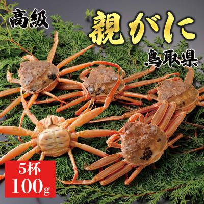 ふるさと納税 北栄町 [2025年11月発送]鳥取県産 特撰 親がに 姿[セコガニ](活)100g 5杯 N43_I