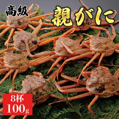 ふるさと納税 北栄町 [2025年11月発送]鳥取県産 特撰 親がに 姿[セコガニ](活)100g 8杯 N44_I
