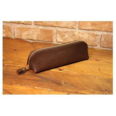 ふるさと納税 天理市 三角ペンケース(チョコ)