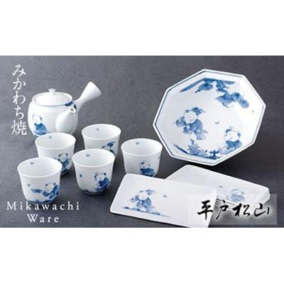 ふるさと納税 佐世保市 [平戸松山窯]創作唐子茶器セット 計12点