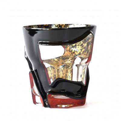 ふるさと納税 弥富市 漆とガラス破片が融合した酒器[包-TsuTsuMu-]タンブラー / 緋入り