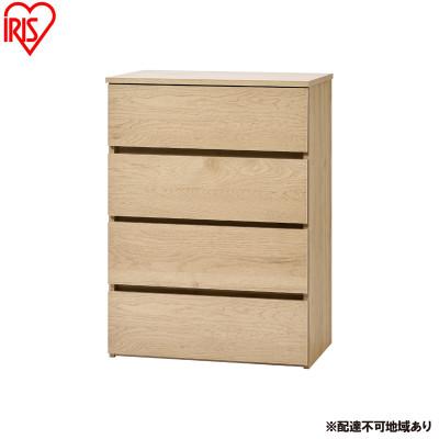 ふるさと納税 大河原町 組立簡単ウッドチェスト KKWC-590 ナチュラル 4段 アイリスオーヤマ
