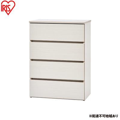 ふるさと納税 大河原町 組立簡単ウッドチェスト KKWC-590 ホワイト 4段 アイリスオーヤマ