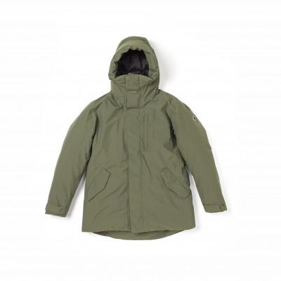 ふるさと納税 小樽市 北海道ダウン:RETAR NUY NITAY ダウンコート25 男女兼用 カーキ/2XL