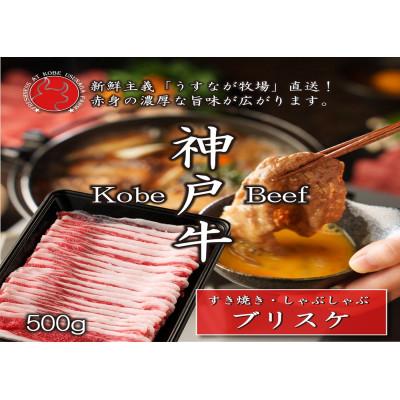ふるさと納税 豊岡市 FU002[うすなが牧場]神戸牛ブリスケスライス500g