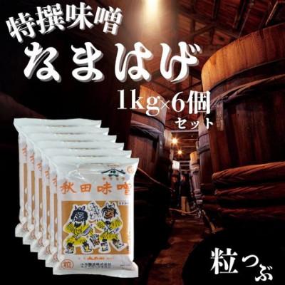 ふるさと納税 潟上市 特撰味噌なまはげ(粒)1kg平袋×6個セット