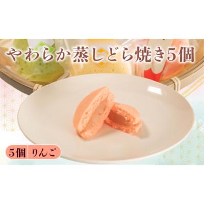 ふるさと納税 羽咋市 [復興支援]蒸し どら焼き 5個 りんご