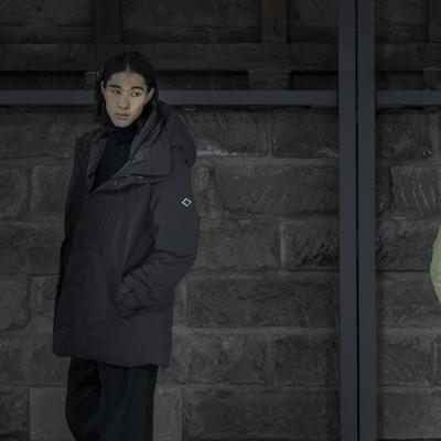 ふるさと納税 小樽市 北海道ダウン:RETAR NUY NITAY ダウンコート25 男女兼用 ブラック/XSサイズ