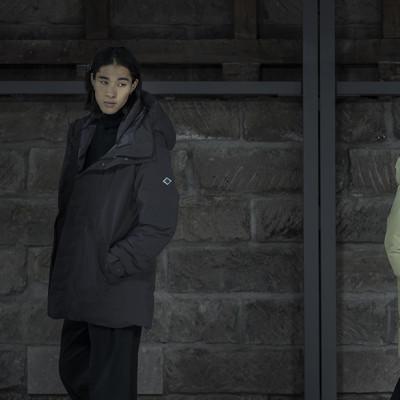 ふるさと納税 小樽市 北海道ダウン:RETAR NUY NITAY ダウンコート25 男女兼用 ブラック/Sサイズ