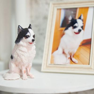 ふるさと納税 中野区 思い出のペット写真から作る3Dフィギュア 長辺13cm