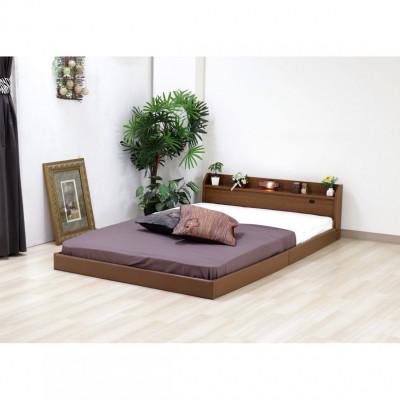 ふるさと納税 知立市 [組立付き]268セミシングルベッド(ブラウン)ボンネルコイルマットレス付(1492)