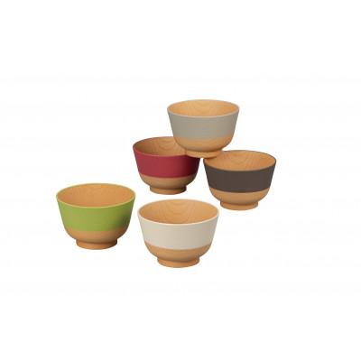 ふるさと納税 加賀市 やさしい彩り 抗菌汁椀5客 16989