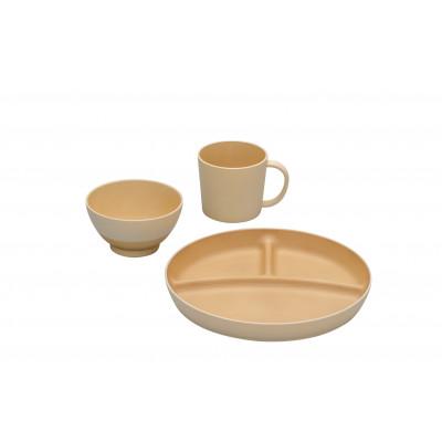 ふるさと納税 加賀市 やさしい彩り 抗菌食育セット30 きなり色 17056