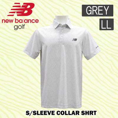 ふるさと納税 能美市 ニューバランスゴルフ ジオメトリック ウェア ポロシャツ メンズ 通気性 半袖 LLサイズ グレー