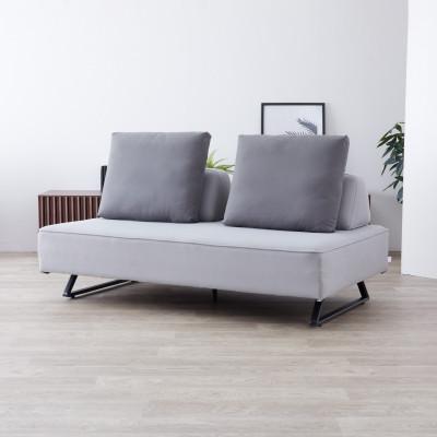 ふるさと納税 大川市 リバティ2アイランドソファ160cm3人掛けライトグレー[モーブル][大川家具]