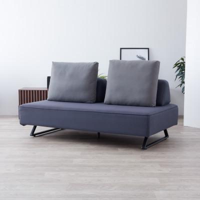 ふるさと納税 大川市 リバティ2アイランドソファ160cm3人掛けダークグレー[モーブル][大川家具]