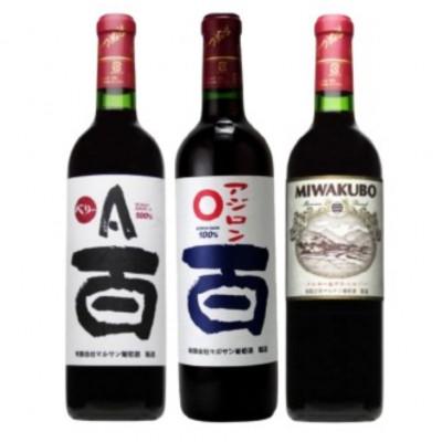 ふるさと納税 甲州市 マルサン葡萄酒 ベリーA 百 アジロン 百 MIWAKUBO メルロー&amp;プチベルドー