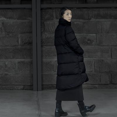 ふるさと納税 小樽市 北海道ダウン:RETAR NUY/MAW ロングダウンコート25 女性サイズ ブラック/Mサイズ