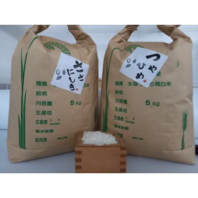 ふるさと納税 柴田町 宮城県柴田産米銘柄食べくらべ(精米)10kg