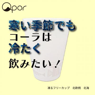 ふるさと納税 加賀市 Qpor凍る器フリーカップ北欧柄 北海 銀