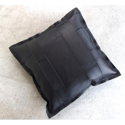 ふるさと納税 高槻市 [KAKURA]レザークッション tunagu35 ブラック