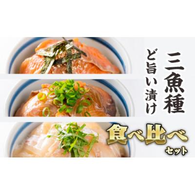 ふるさと納税 尾鷲市 [お試し]3種の魚の漬け丼 食べ比べセット (各種1袋入り 計3袋)