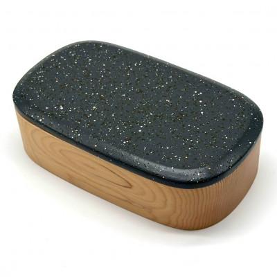 ふるさと納税 海南市 食洗機対応 かわいい くりぬき弁当箱 美空 黒