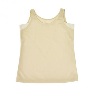 ふるさと納税 松山市 レディース 夏用肌着 丸首袖無 22SS0004W ベージュ L YOSHIDA SHIRTS