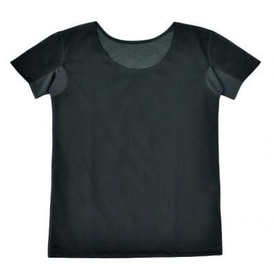 ふるさと納税 松山市 レディース 速乾 夏用インナー ラウンドネック 2枚セット 22SS0003W ブラック Lサイズ