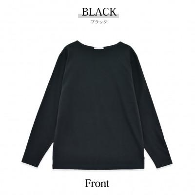 ふるさと納税 松山市 メンズ ハードコットン 長袖Tシャツ FL22FW-004M 黒 L FundAmental