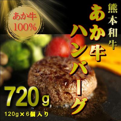 ふるさと納税 小国町 熊本和牛あか牛100パーセント ハンバーグ 計720g(小国町)