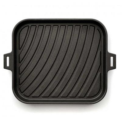 ふるさと納税 南会津町 会炉鉄板 平角プレート18 ハンドル付(1人用鍋)