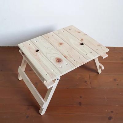 ふるさと納税 高知市 [ひのき香る工作キット]折りたたみミニテーブル[AT007]