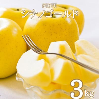 ふるさと納税 飯綱町 相澤農園の家庭用りんご シナノゴールド 3kg