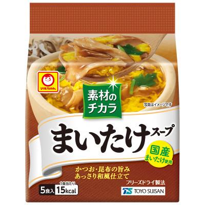 ふるさと納税 中央市 東洋水産 マルちゃん 素材のチカラ まいたけスープ 5食×6個 4832403
