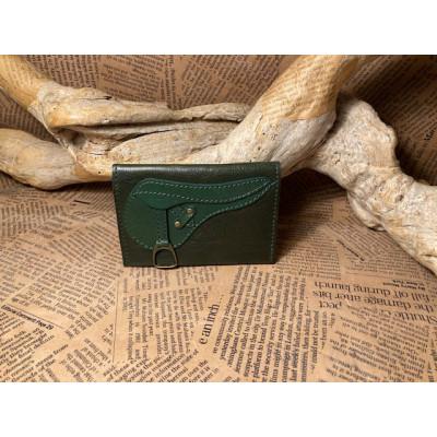 ふるさと納税 栗東市 鞍型カード・名刺入れ(マチなし)グリーン