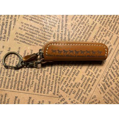 ふるさと納税 栗東市 馬九いくリップケース(キャメル)