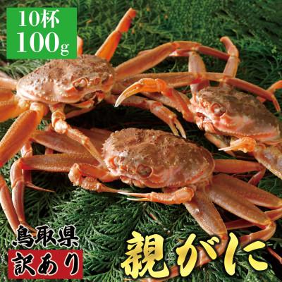ふるさと納税 北栄町 [2025年11月発送]鳥取県産 訳あり 親がに 姿[セコガニ](活)100g 10杯 N51_I