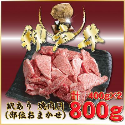 ふるさと納税 小野市 神戸牛 訳あり おまかせ焼き肉用 計800g ONY1-2 [2026年4月より順次発送]