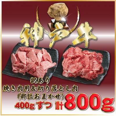ふるさと納税 小野市 神戸牛(神戸ビーフ)訳あり焼肉&amp;切り落とし肉 計800g ONSY2 [2026年4月より順次発送]