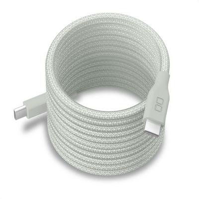 ふるさと納税 守口市 CIO スパイラルケーブル CtoC 2m 充電ケーブル USB-C (カームブルー)