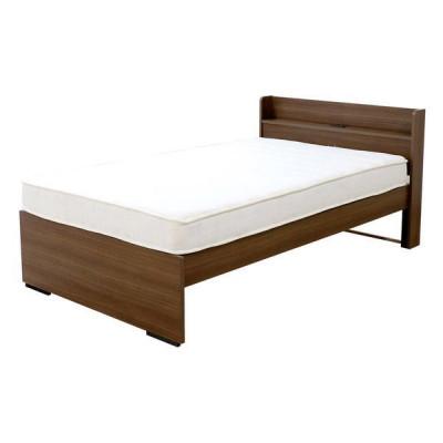 ふるさと納税 知立市 [玄関渡し]554Vシングルベッド(ウォルナット)体圧分散マットレス付(1998)