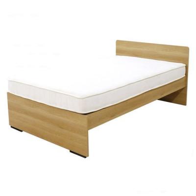 ふるさと納税 知立市 [玄関渡し]574Vセミダブルベッド(ナチュラル)ボンネルコイルマットレス付(2009)